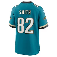 Maillot Nike Jimmy Smith pour homme, bleu sarcelle, joueur retraité des Jaguars de Jacksonville, match alternatif
