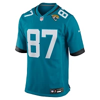 Men's Nike Jordan Akins  Teal Jacksonville Jaguars Team Game Jersey