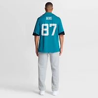 Men's Nike Jordan Akins  Teal Jacksonville Jaguars Team Game Jersey