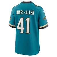 Men's Nike Josh Hines-Allen Teal Jacksonville Jaguars Prowler Throwback Player Game Jersey