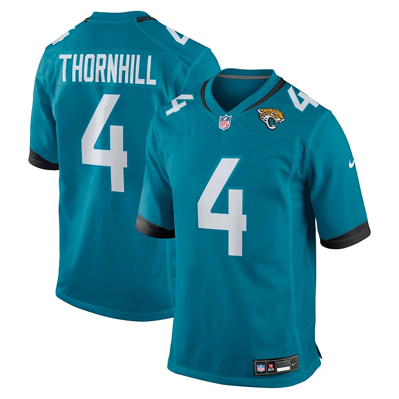 Men's Nike Juan Thornhill  Teal Jacksonville Jaguars Team Game Jersey