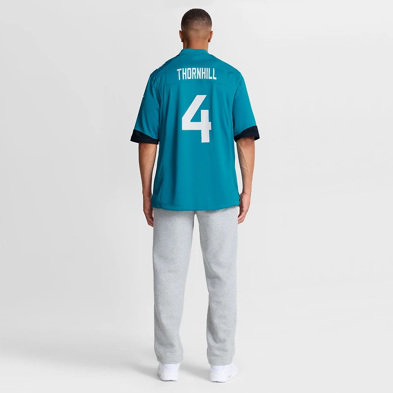 Men's Nike Juan Thornhill  Teal Jacksonville Jaguars Team Game Jersey