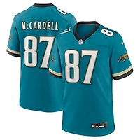 Maillot Nike Keenan McCardell pour homme, bleu sarcelle, joueur retraité des Jaguars de Jacksonville, match alternatif