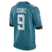 Men's Nike Logan Cooke Teal Jacksonville Jaguars Game Jersey