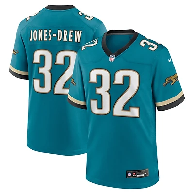 Maillot Nike Maurice Jones-Drew Teal pour homme, joueur retraité des Jaguars de Jacksonville, match alternatif