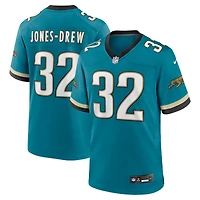 Maillot Nike Maurice Jones-Drew Teal pour homme, joueur retraité des Jaguars de Jacksonville, match alternatif