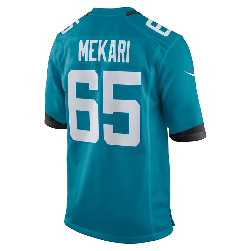 Men's Nike Patrick Mekari  Teal Jacksonville Jaguars Team Game Jersey