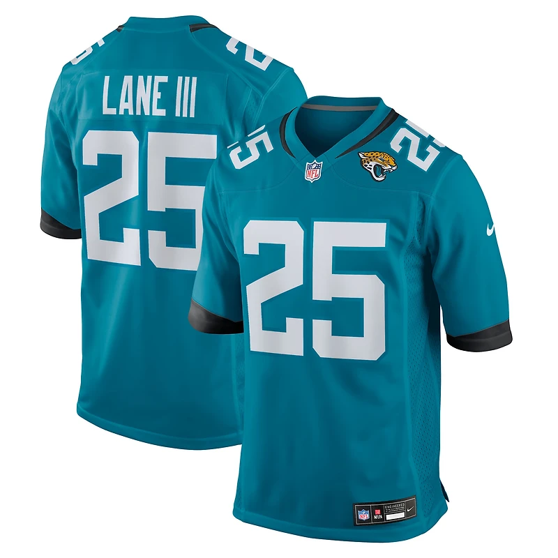 Men's Nike Rayuan Lane III  Teal Jacksonville Jaguars Team Game Jersey