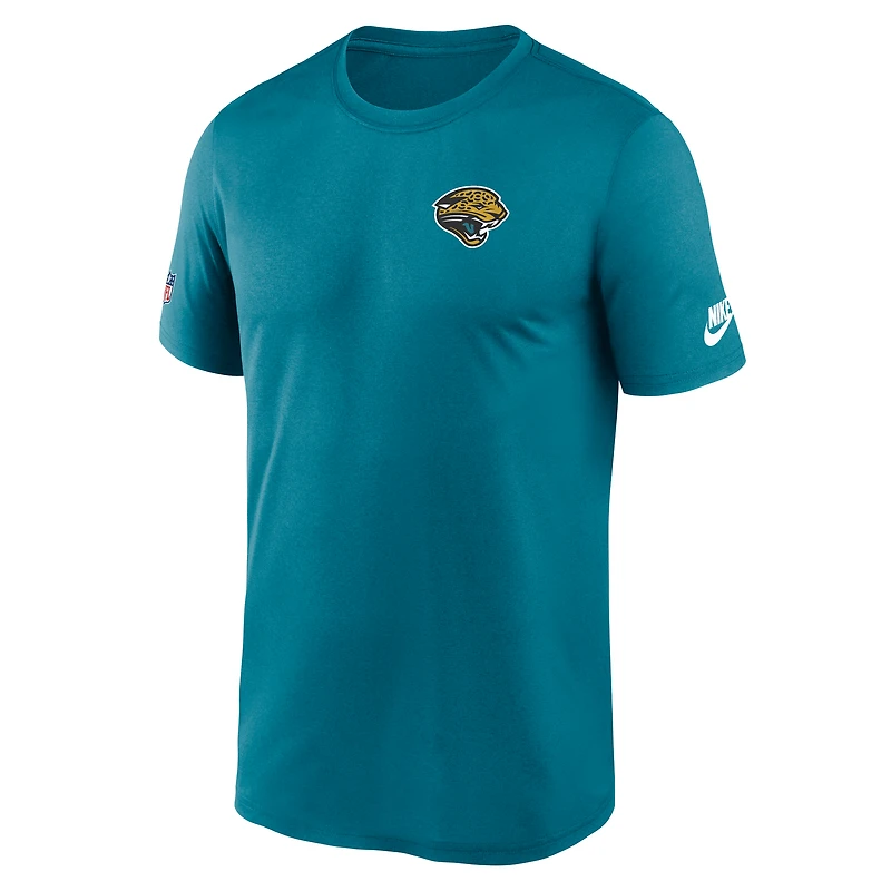 T-shirt Nike Dri-FIT pour homme, couleur turquoise, Jacksonville Jaguars, logo Alt Legend petit format