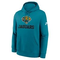 Men's Nike Teal Jacksonville Jaguars Best Season Rewind Club Pullover Hoodie