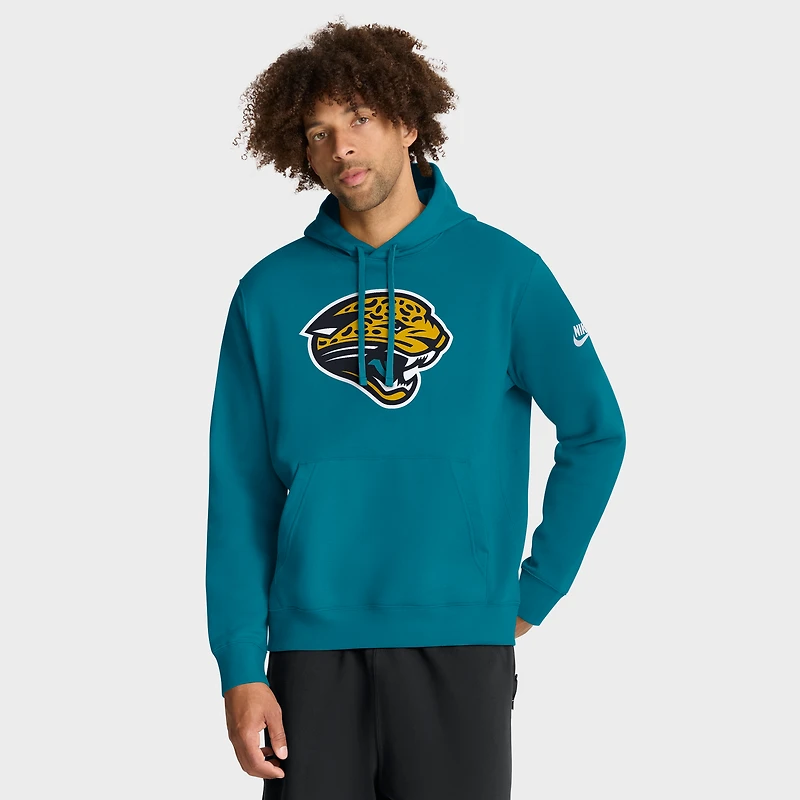 Men's Nike Teal Jacksonville Jaguars Club Fleece Pullover Hoodie