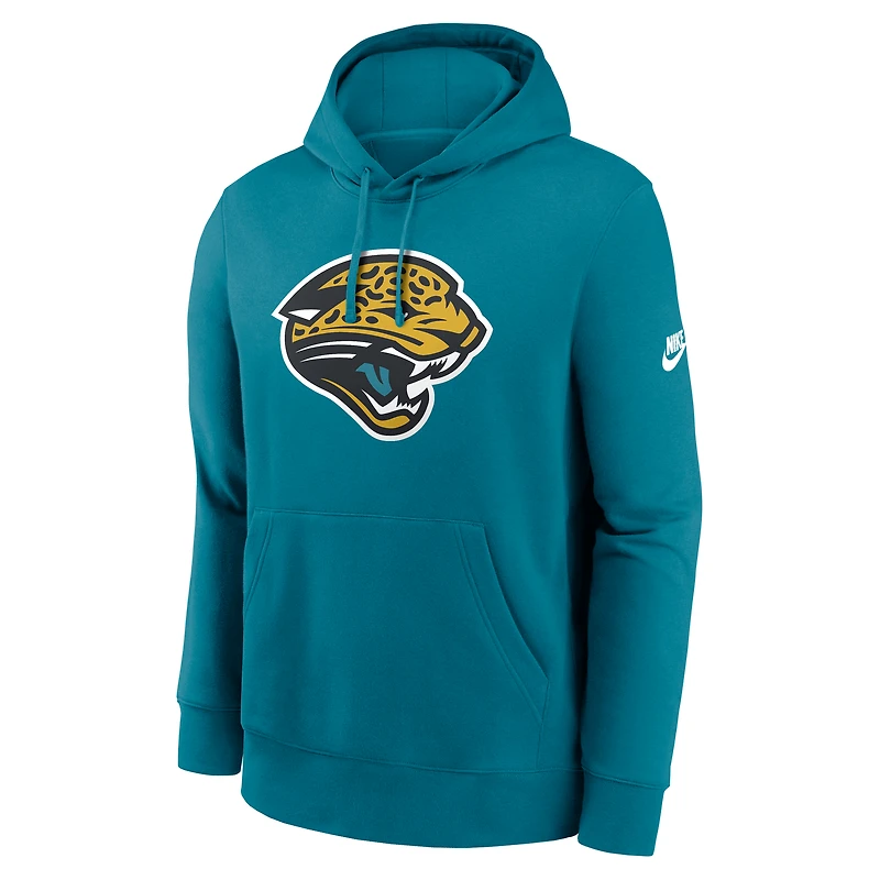 Sweat à capuche Nike Teal Jacksonville Jaguars Club Fleece pour homme