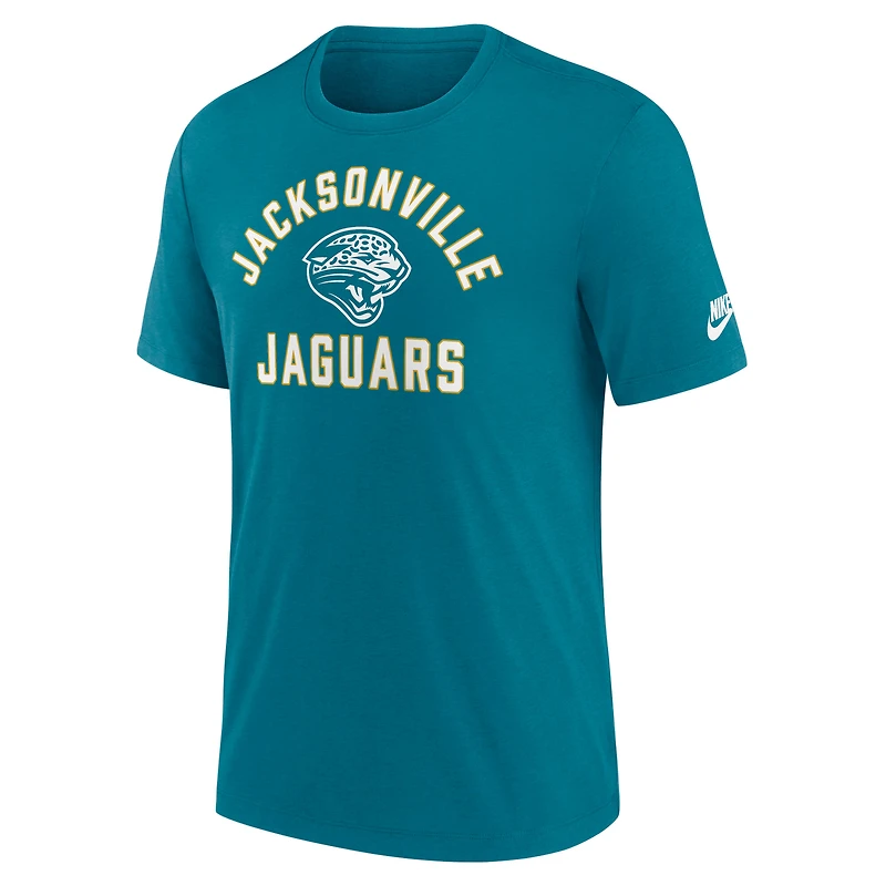 Men's Nike Teal Jacksonville Jaguars Favorable Timeline Tri-Blend T-Shirt