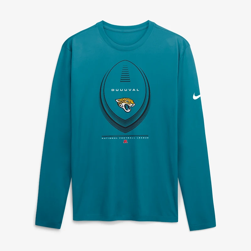 Men's Nike Teal Jacksonville Jaguars Legend Icon Dri-FIT Long Sleeve T-Shirt