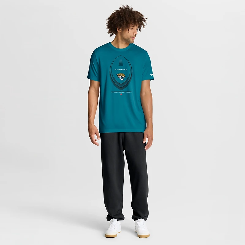T-shirt Nike Legend Icon Dri-FIT bleu sarcelle pour homme des Jaguars de Jacksonville