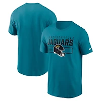 T-shirt Nike Teal Jacksonville Jaguars Primetime Helmet Essential pour homme
