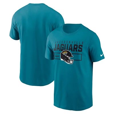Men's Nike Teal Jacksonville Jaguars Primetime Helmet Essential T-Shirt