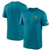 T-shirt Nike Dri-FIT bleu sarcelle pour homme, Jacksonville Jaguars, Sideline Alt Pack
