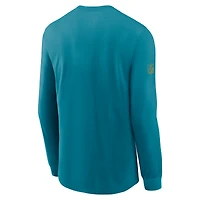 Men's Nike Teal Jacksonville Jaguars Sideline Dri-FIT Long Sleeve T-Shirt