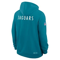 Men's Nike Teal Jacksonville Jaguars Sideline Standard Issue Alt 2 Dri-FIT Hoodie