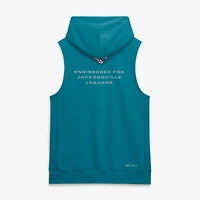 Men's Nike Teal Jacksonville Jaguars Sideline Standard Issue Dri-FIT Sleeveless Hoodie