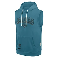 Men's Nike Teal Jacksonville Jaguars Sideline Standard Issue Dri-FIT Sleeveless Hoodie