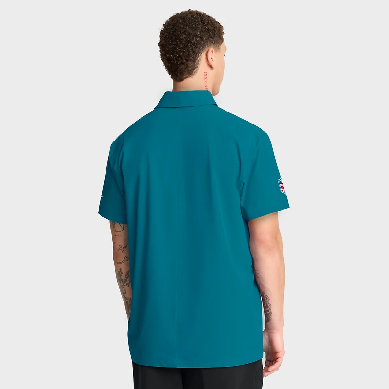 Men's Nike Teal Jacksonville Jaguars Sideline Woven Dri-FIT Polo