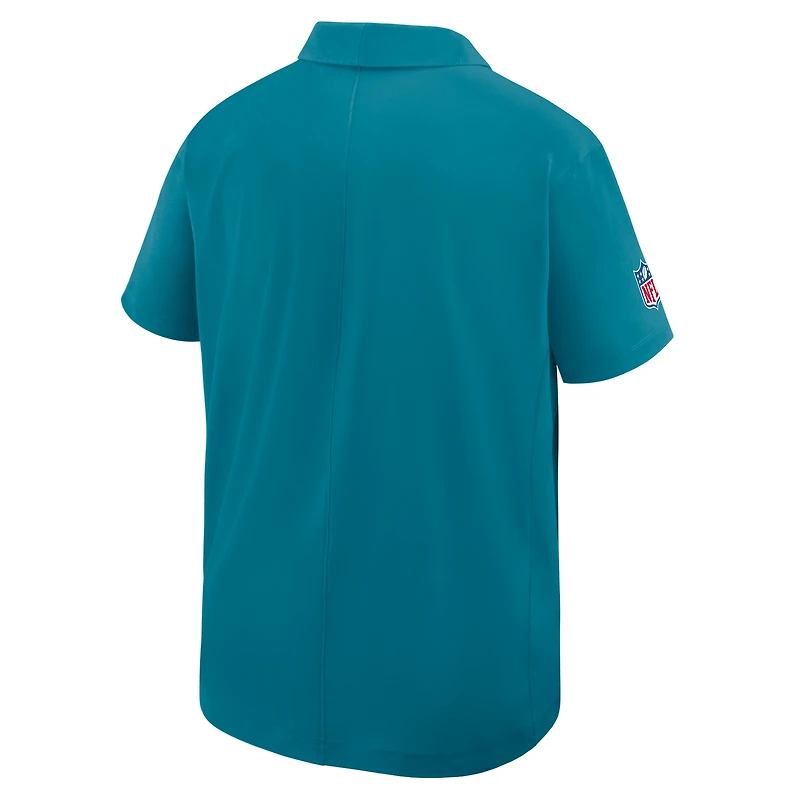 Men's Nike Teal Jacksonville Jaguars Sideline Woven Dri-FIT Polo