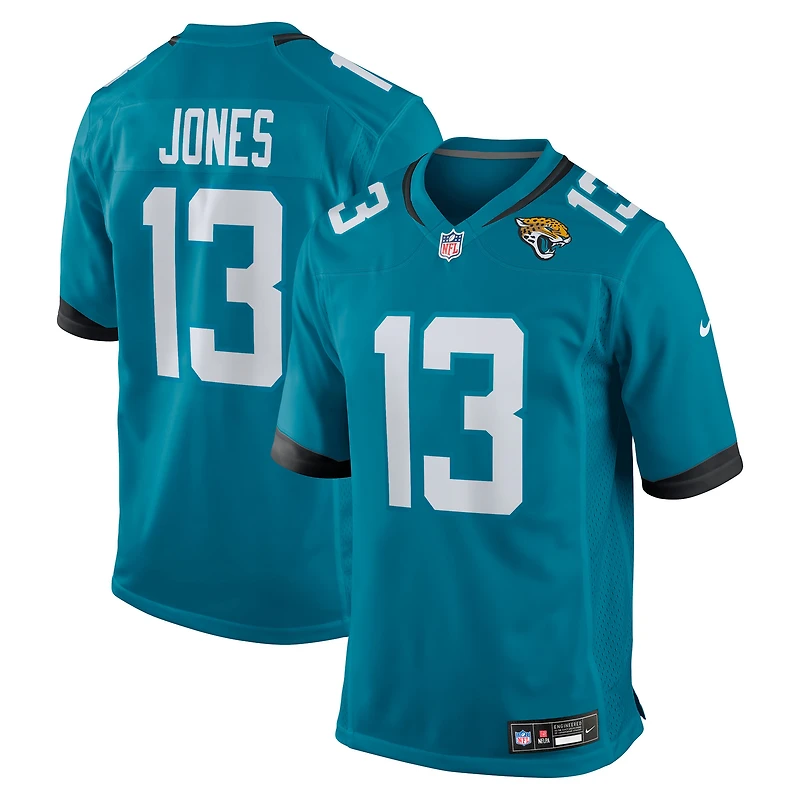 Men's Nike Tim Jones  Teal Jacksonville Jaguars Team Game Jersey