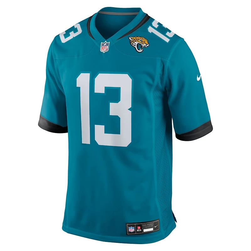 Men's Nike Tim Jones  Teal Jacksonville Jaguars Team Game Jersey