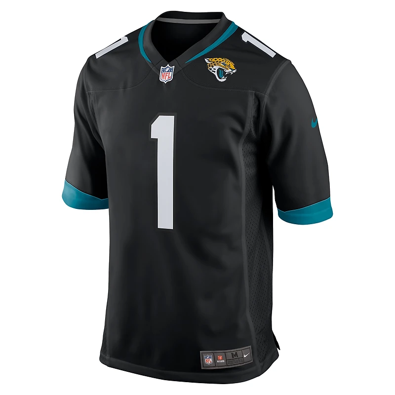 Maillot Nike Travis Etienne noir pour homme des Jaguars de Jacksonville
