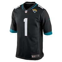 Maillot Nike Travis Etienne noir pour homme des Jaguars de Jacksonville