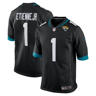 Maillot Nike Travis Etienne noir pour homme des Jaguars de Jacksonville