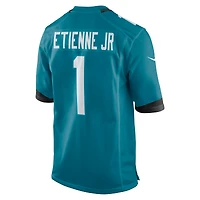 Maillot de match Nike Travis Etienne pour hommes, sarcelle, Jacksonville Jaguars