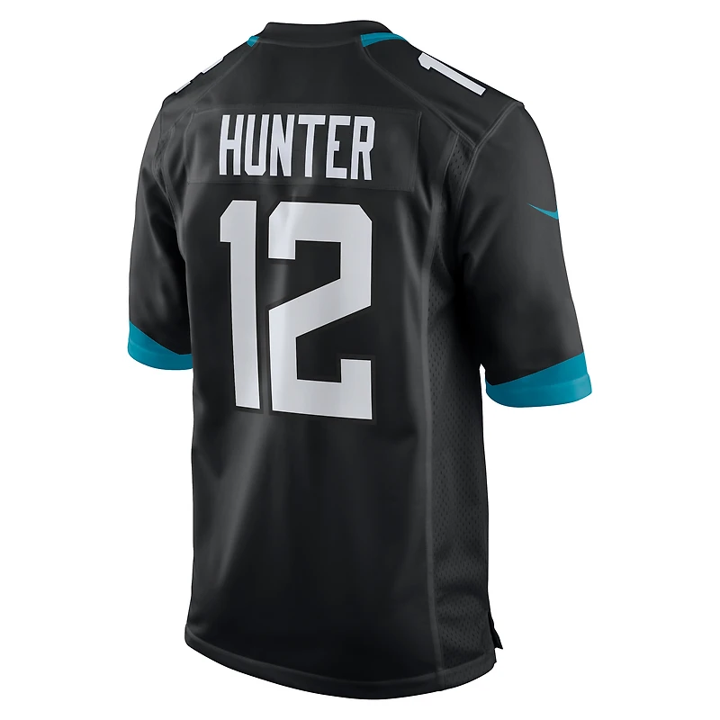 Men's Nike Travis Hunter Black Jacksonville Jaguars 2025 NFL Draft First Round Pick Alternate Game Player Jersey