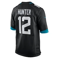 Men's Nike Travis Hunter Black Jacksonville Jaguars 2025 NFL Draft First Round Pick Alternate Game Player Jersey