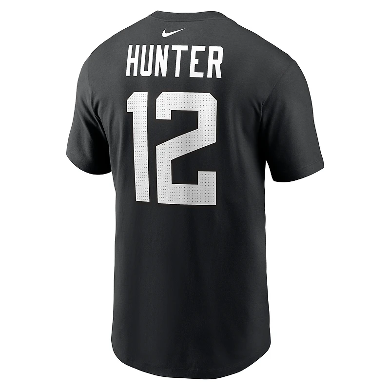 Men's Nike Travis Hunter Black Jacksonville Jaguars 2025 NFL Draft First Round Pick Player Name & Number T-Shirt