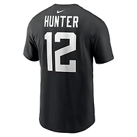 Men's Nike Travis Hunter Black Jacksonville Jaguars 2025 NFL Draft First Round Pick Player Name & Number T-Shirt