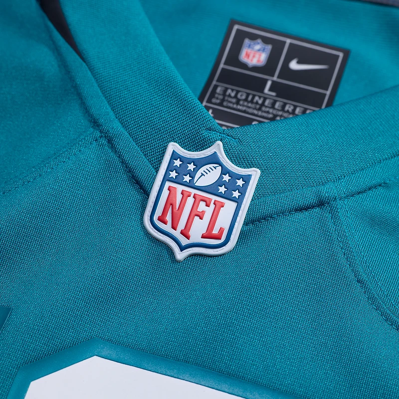 Men's Nike Travis Hunter Teal Jacksonville Jaguars 2025 NFL Draft First Round Pick Game Jersey