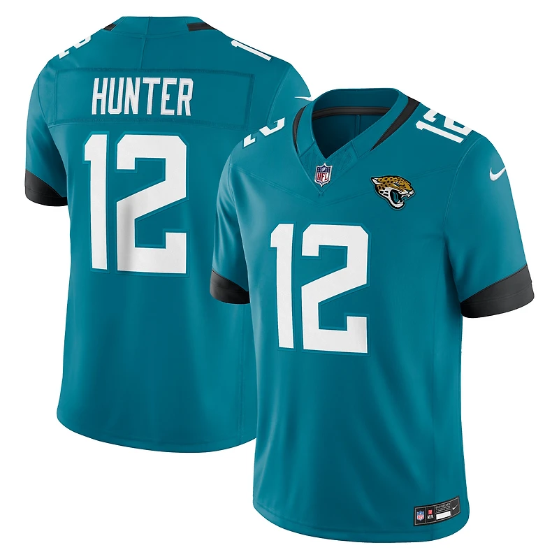 Maillot Nike Travis Hunter Teal Jacksonville Jaguars Vapor F.U.S.E. Stitched Limited pour homme
