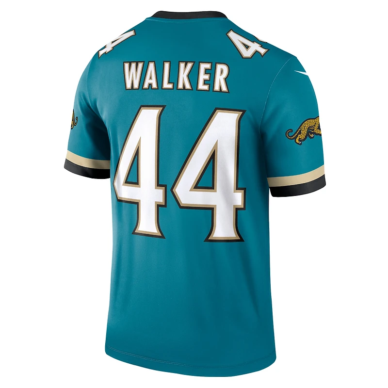 Haut Nike Travon Walker Teal Jacksonville Jaguars Legend Player Performance pour homme