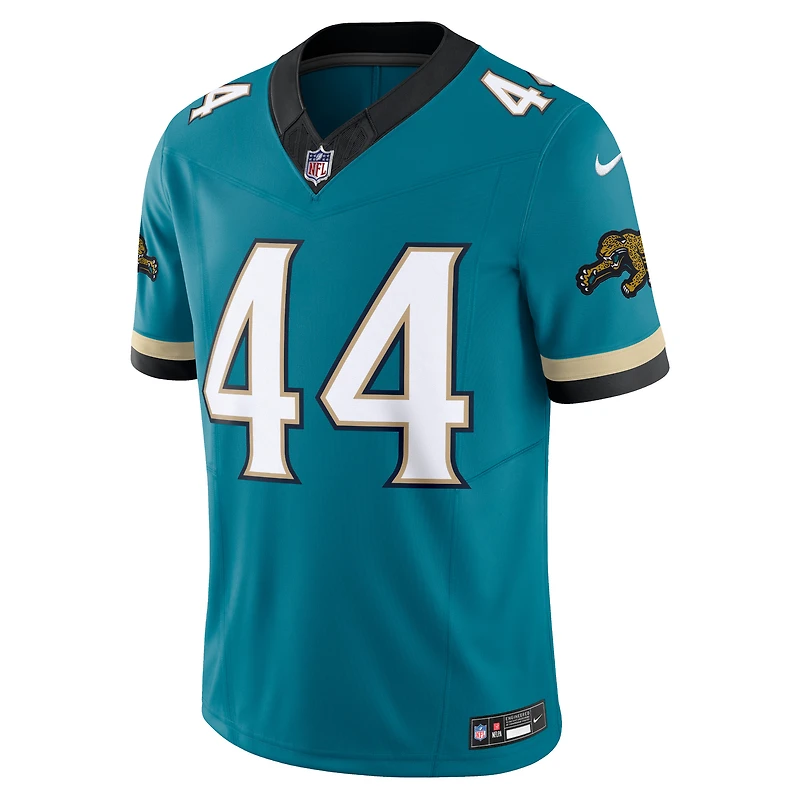Men's Nike Travon Walker Teal Jacksonville Jaguars Prowler Throwback Vapor F.U.S.E. Limited Jersey