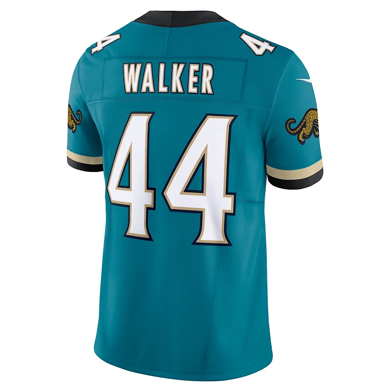 Men's Nike Travon Walker Teal Jacksonville Jaguars Prowler Throwback Vapor F.U.S.E. Limited Jersey