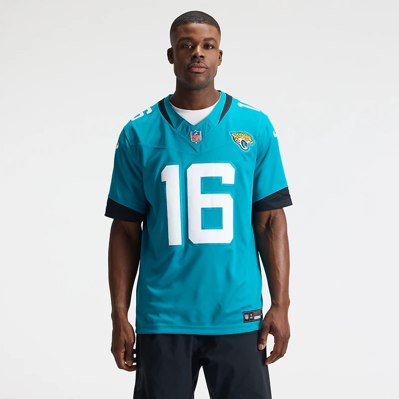 Men's Nike Trevor Lawrence Teal Jacksonville Jaguars Vapor F.U.S.E. Stitched Limited Jersey