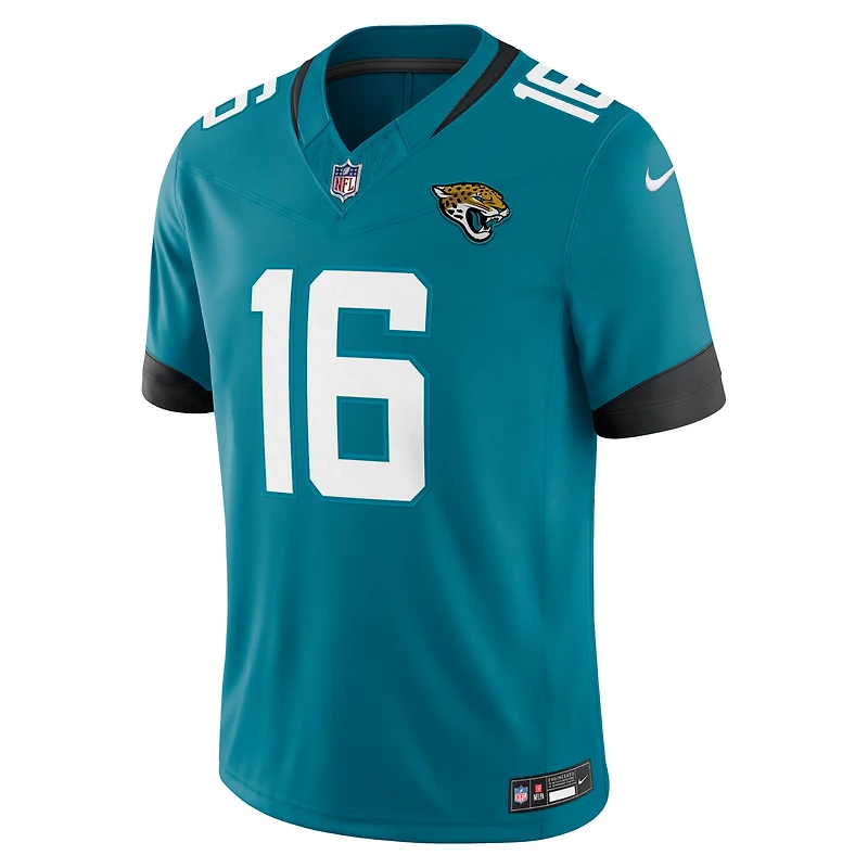 Men's Nike Trevor Lawrence Teal Jacksonville Jaguars Vapor F.U.S.E. Stitched Limited Jersey