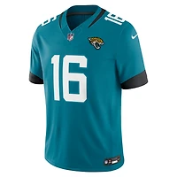 Men's Nike Trevor Lawrence Teal Jacksonville Jaguars Vapor F.U.S.E. Stitched Limited Jersey