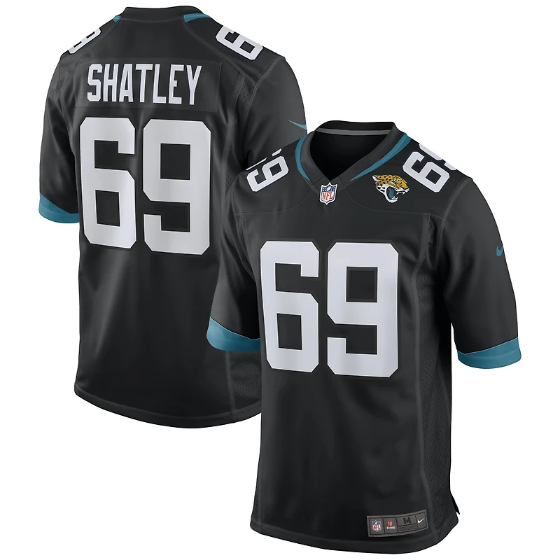 Men's Nike Tyler Shatley Black Jacksonville Jaguars Alternate Game Jersey