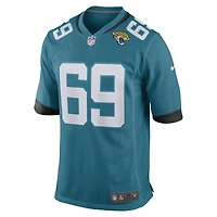 Men's Nike Tyler Shatley Teal Jacksonville Jaguars Game Jersey