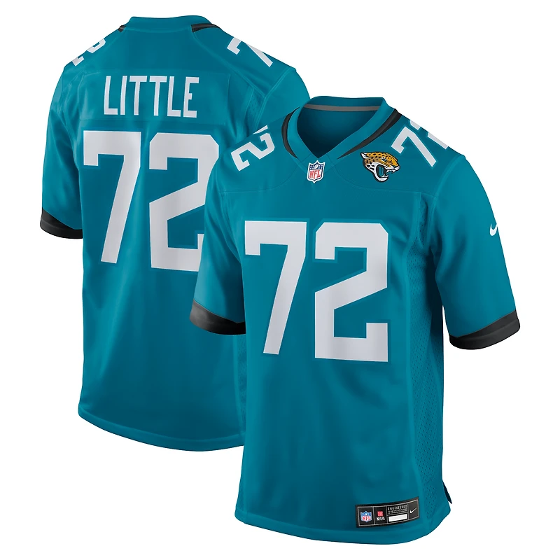 Maillot de match Nike Walker Little Jacksonville Jaguars pour hommes, bleu sarcelle