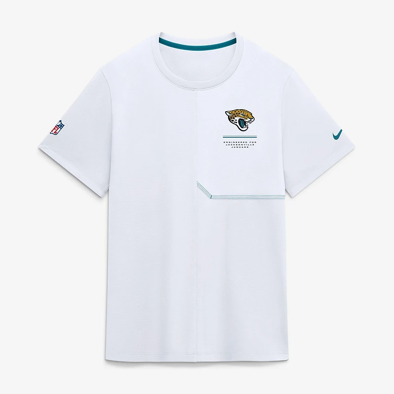 Men's Nike  White Jacksonville Jaguars Sideline UV Dri-FIT Coaches Shirt